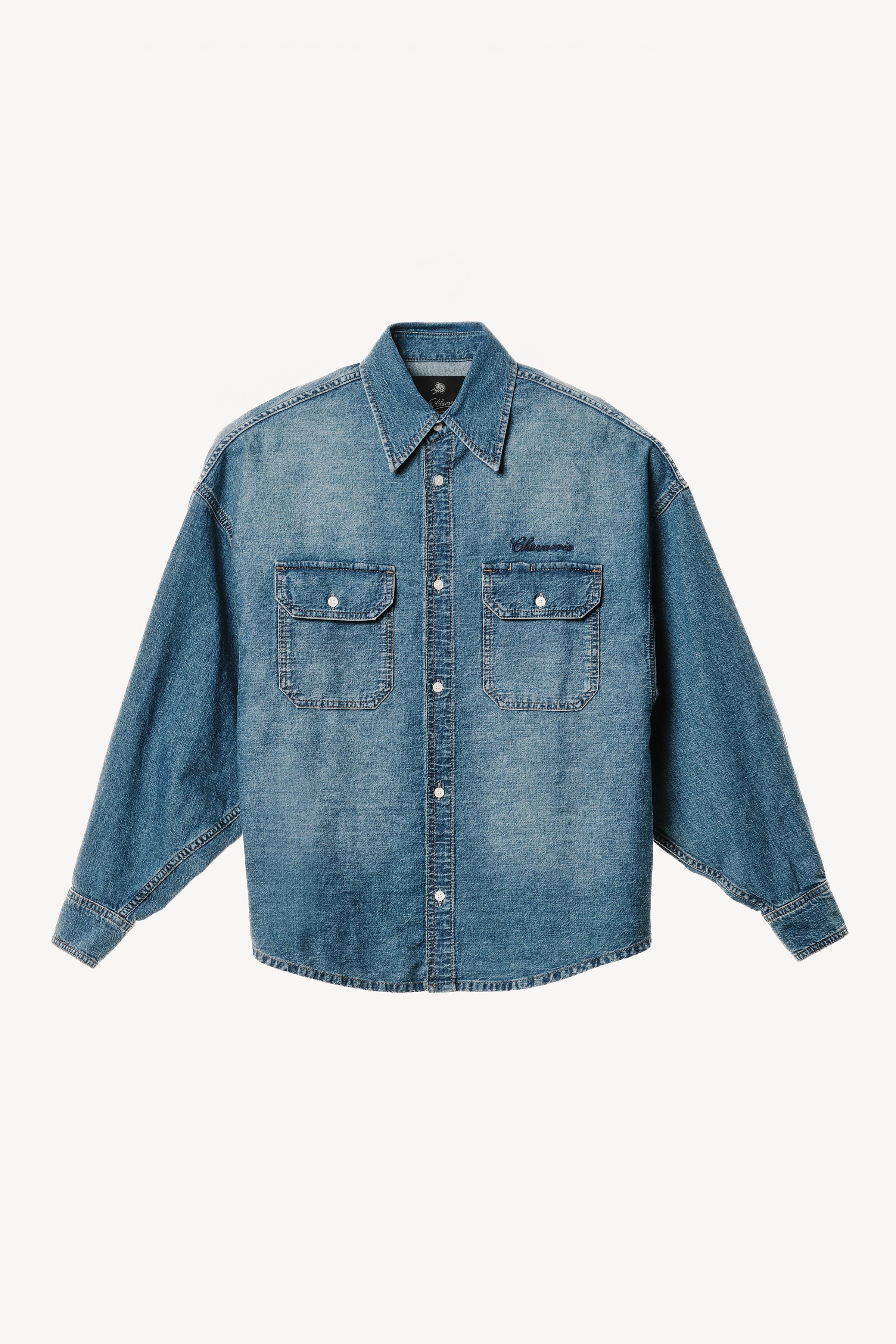 WILLY CHAVARRIA X ZARA EMBROIDERED BOXY FIT DENIM SHIRT